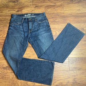 OLD NAVY boot cut dark blue jeans size 32x34